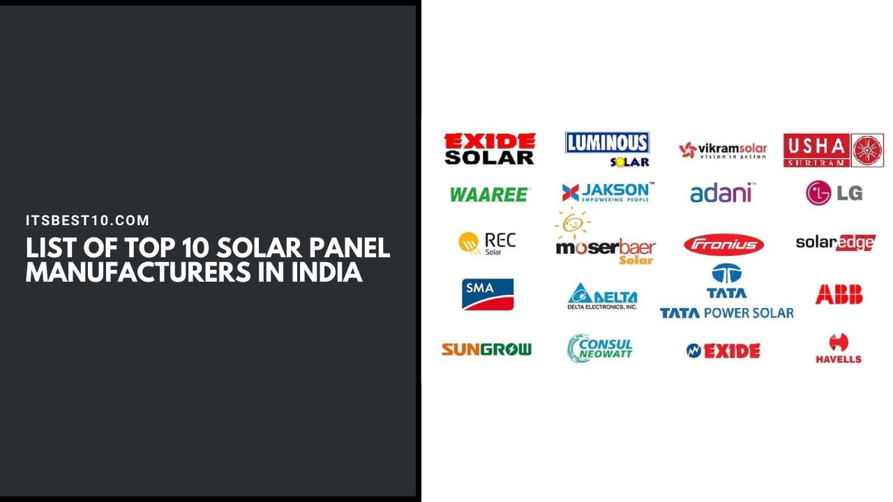 List of Top 10 Solar Panel Manufacturers in India