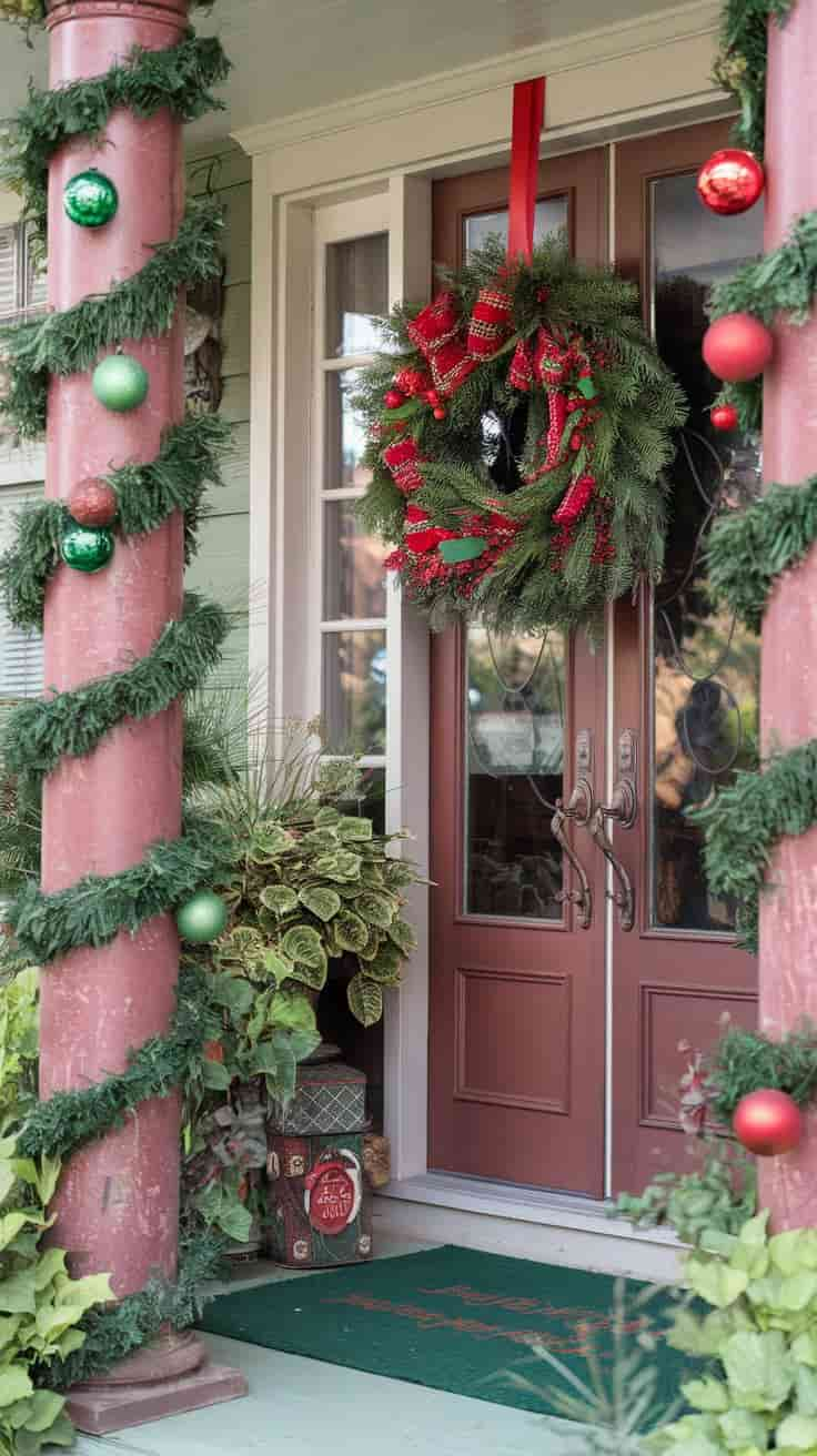 Add a Christmas-Themed Doormat