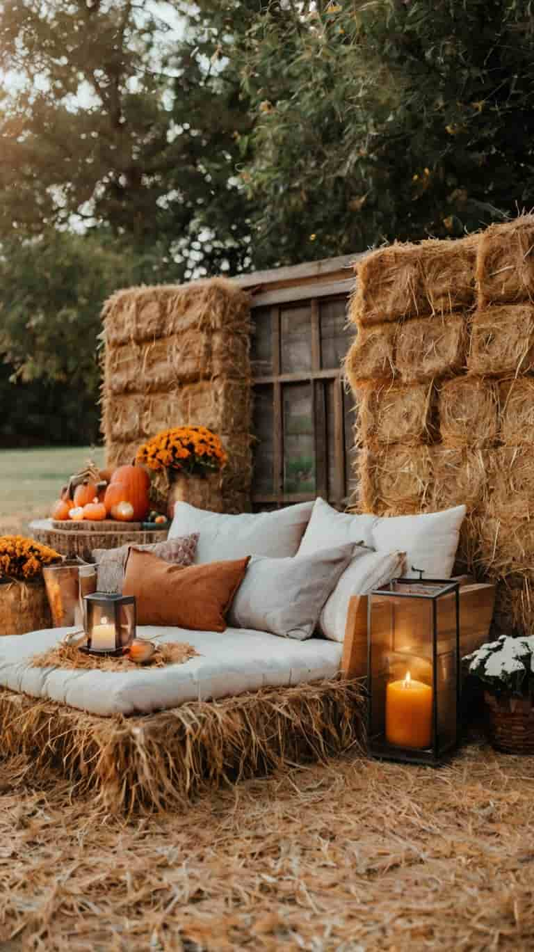 Decorate with Hay Bales