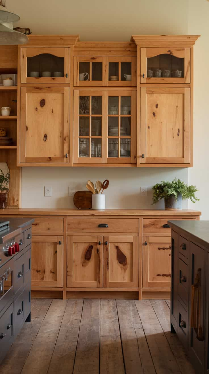 Knotty Alder Kitchen Cabinets